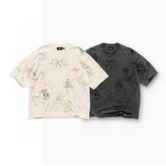 VTG T Shirts Men Creative Pure Cotton High-Street Fashion
