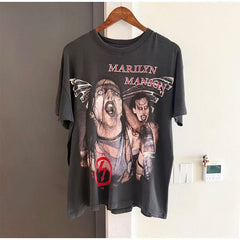 VTG T Shirts Men Creative Pure Cotton High-Street Fashion
