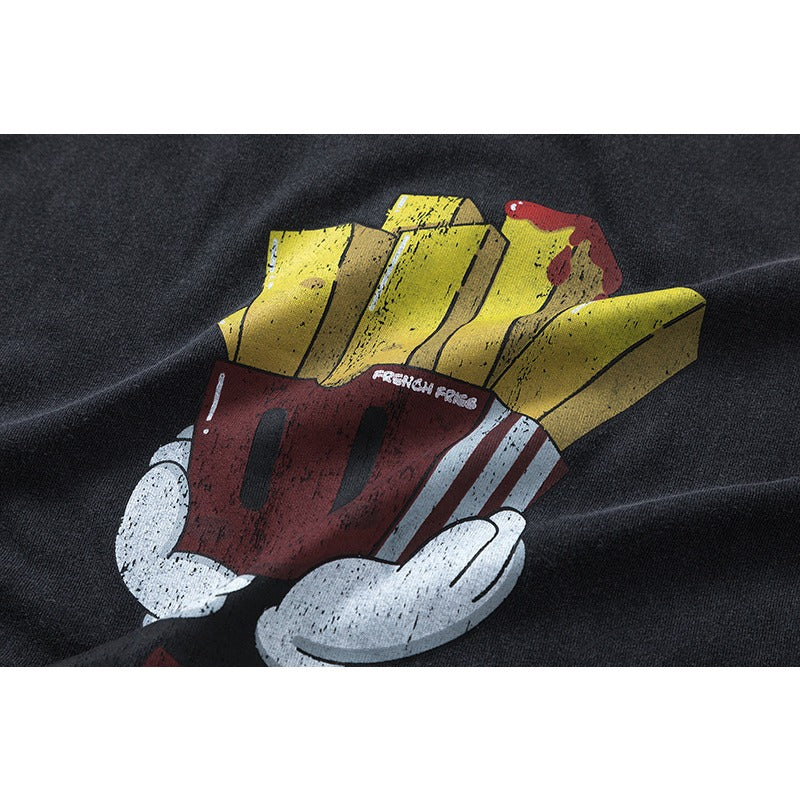 VTG T Shirts Men Creative Pure Cotton High-Street Fashion
