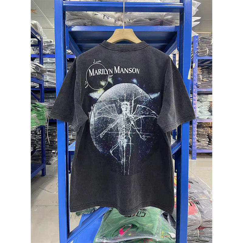 VTG T Shirts Men Creative Pure Cotton High-Street Fashion
