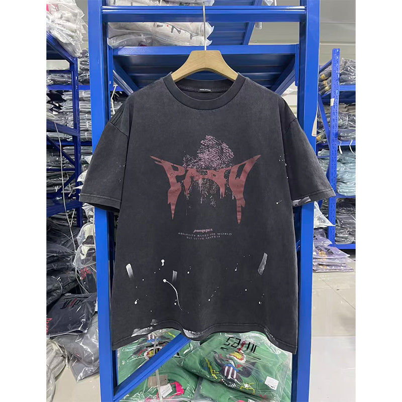 VTG T Shirts Men Creative Pure Cotton High-Street Fashion