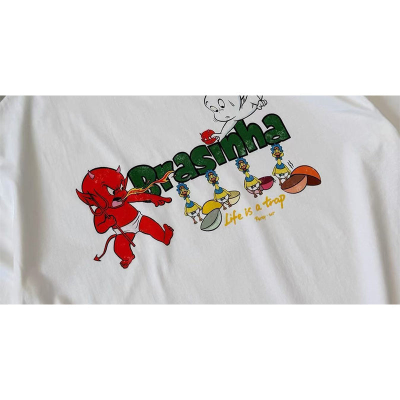 VTG T Shirts Men Creative Pure Cotton High-Street Fashion