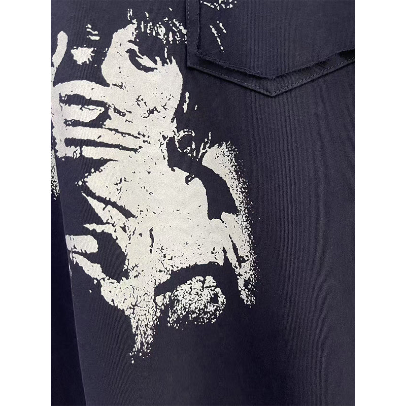 VTG T Shirts Men Creative Pure Cotton High-Street Fashion