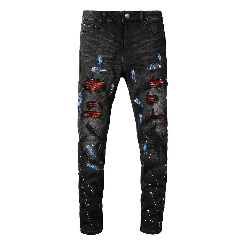 Men Trendy Jeans High-street trendy apparel