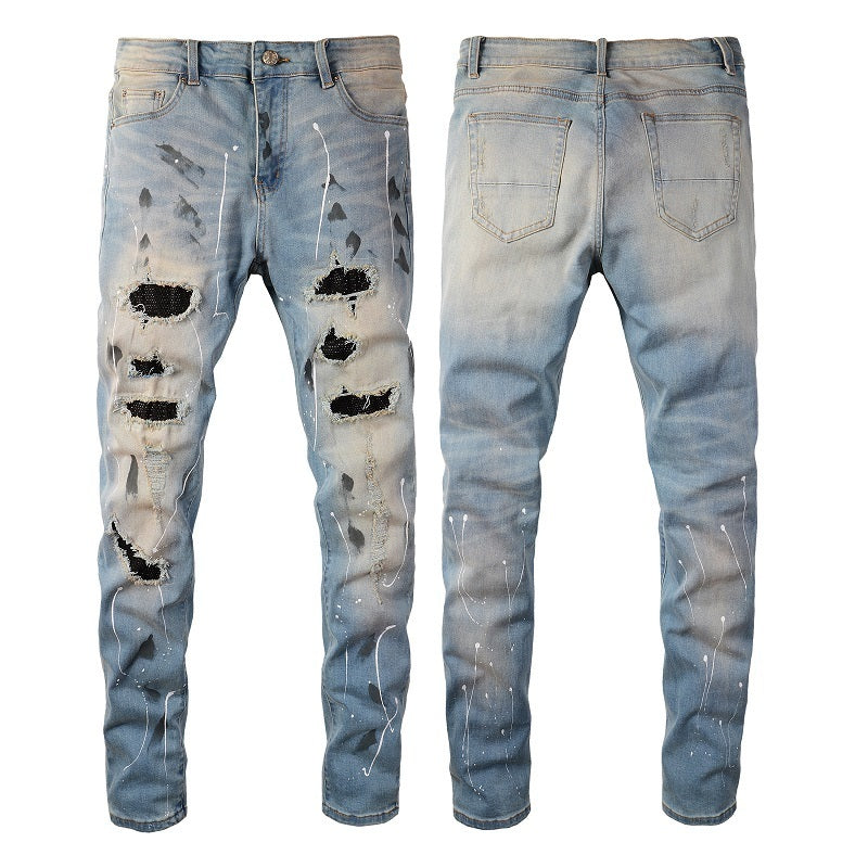 Men Trendy Jeans High-street trendy apparel