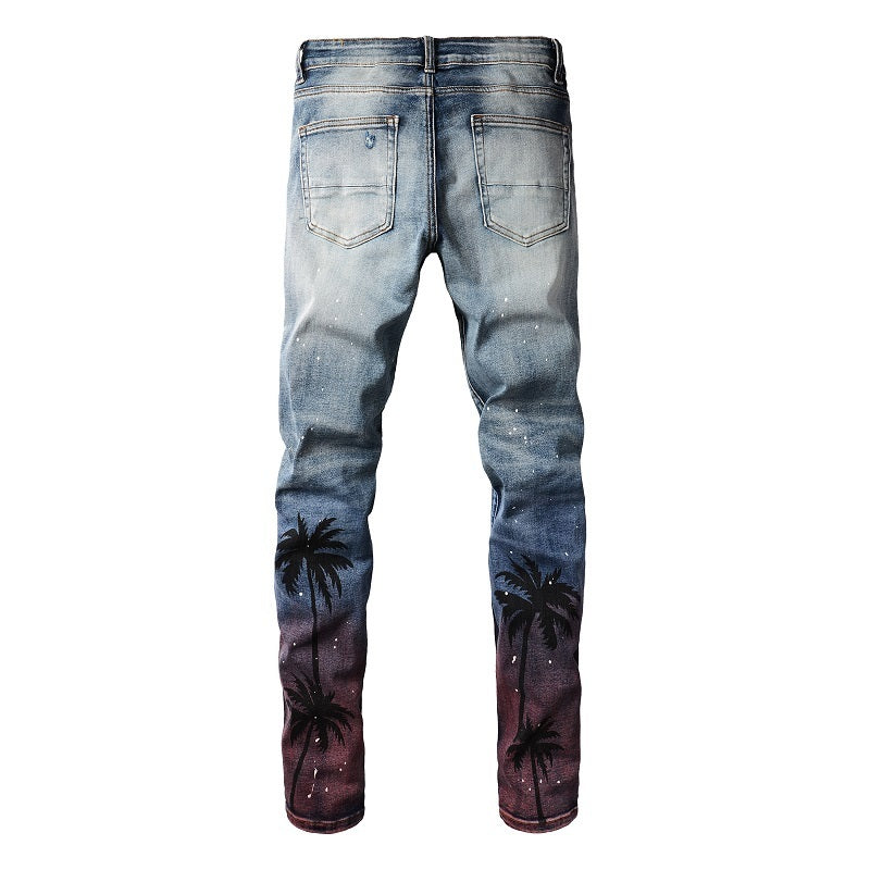 Men Trendy Jeans High-street trendy apparel