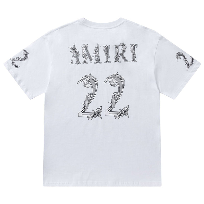 Amiri Fashion Printed Crewneck T-Shirt