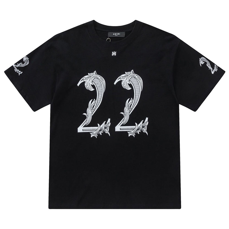 Amiri Fashion Printed Crewneck T-Shirt