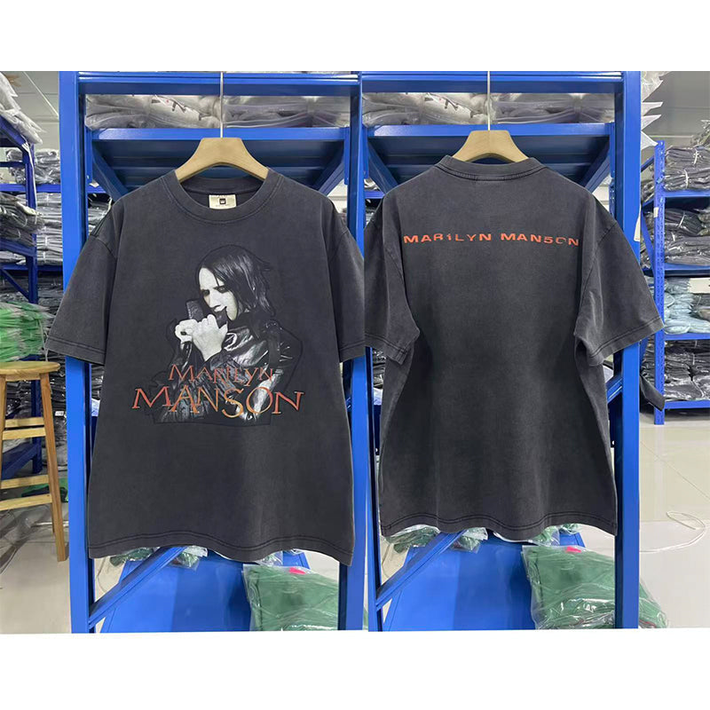 VTG T Shirts Men Creative Pure Cotton High-Street Fashion