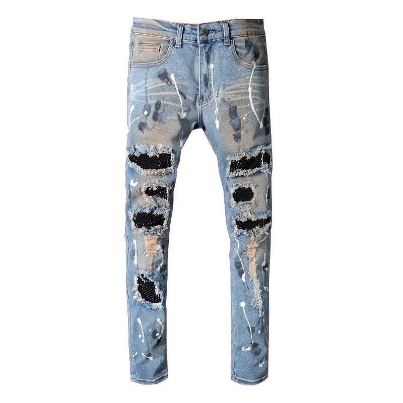 Men Trendy Jeans High-street trendy apparel