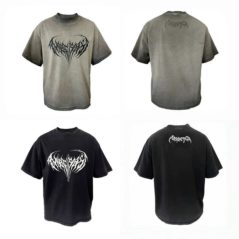 VTG T Shirts Men Creative Pure Cotton High-Street Fashion