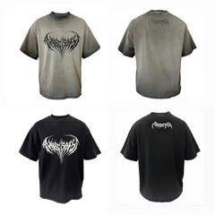 VTG T Shirts Men Creative Pure Cotton High-Street Fashion