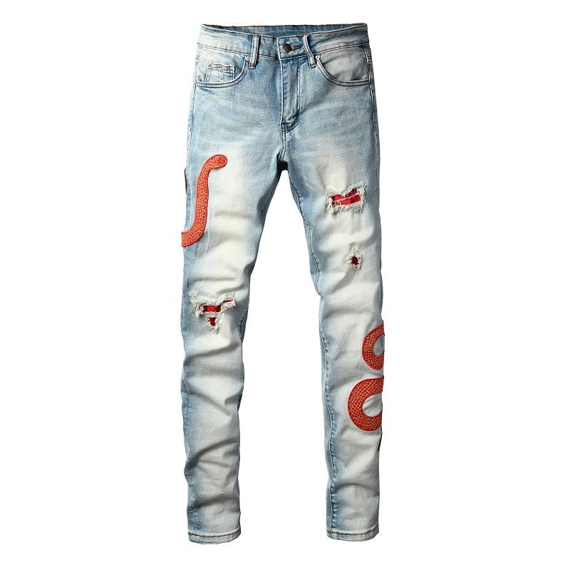 Men Trendy Jeans High-street trendy apparel