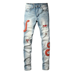 Men Trendy Jeans High-street trendy apparel