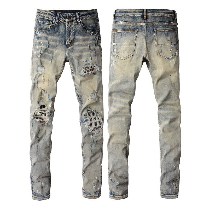 Men Trendy Jeans High-street trendy apparel