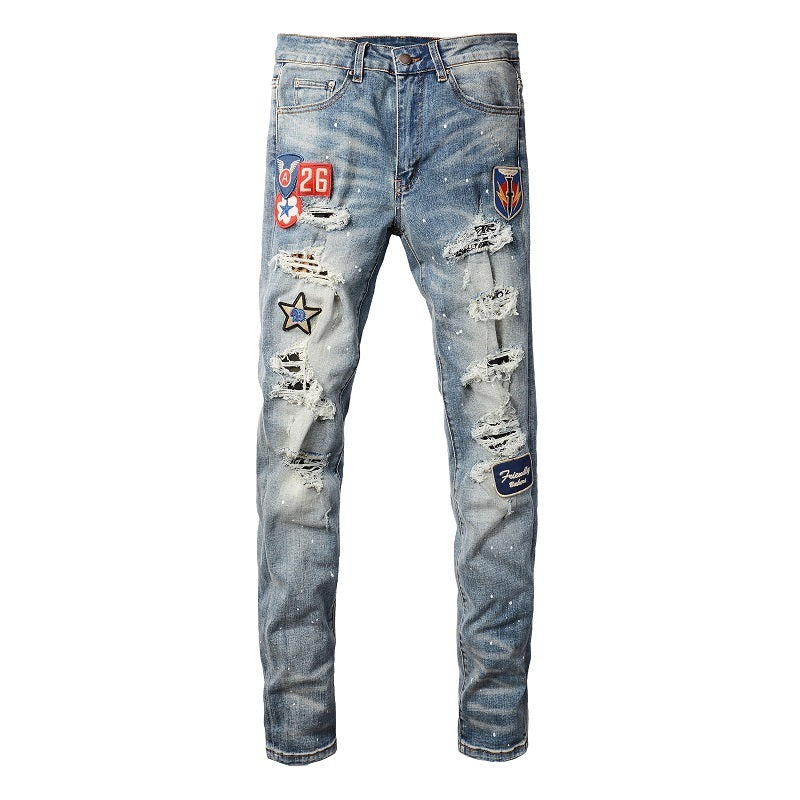 Men Trendy Jeans High-street trendy apparel