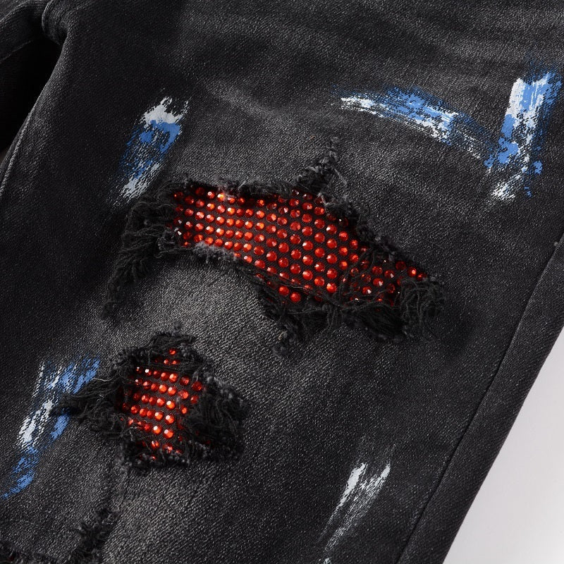 Men Trendy Jeans High-street trendy apparel