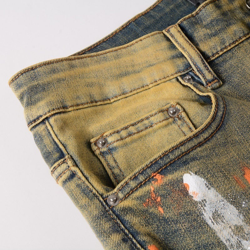 Men Trendy Jeans High-street trendy apparel