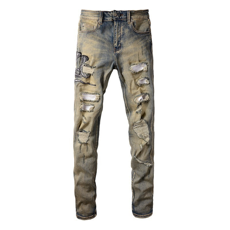 Men Trendy Jeans High-street trendy apparel