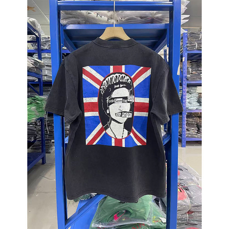 VTG T Shirts Men Creative Pure Cotton High-Street Fashion