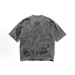 VTG T Shirts Men Creative Pure Cotton High-Street Fashion
