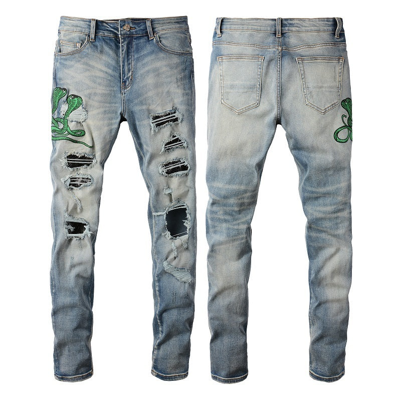 Men Trendy Jeans High-street trendy apparel