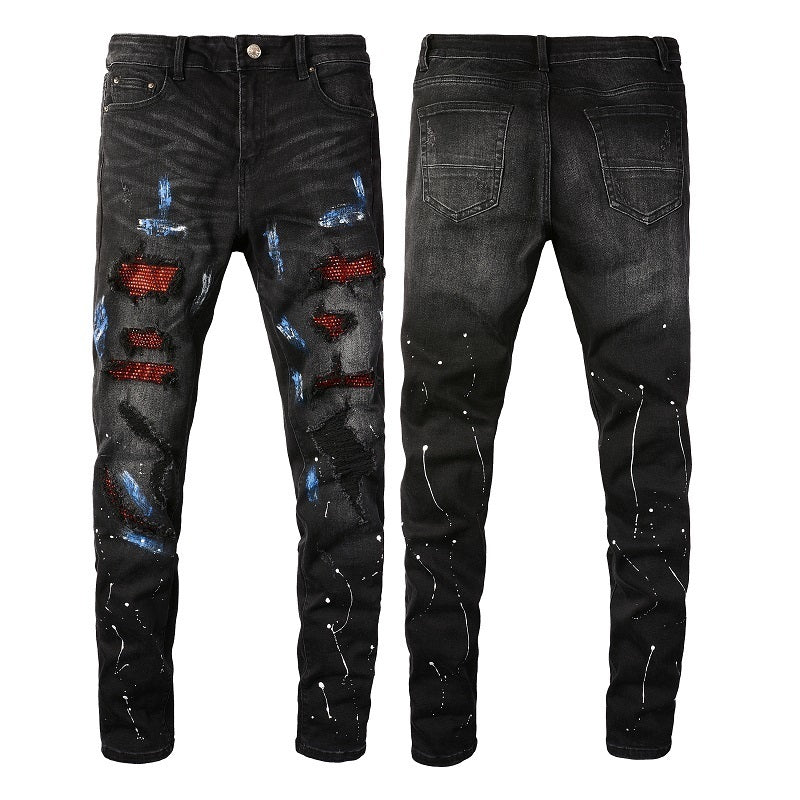 Men Trendy Jeans High-street trendy apparel