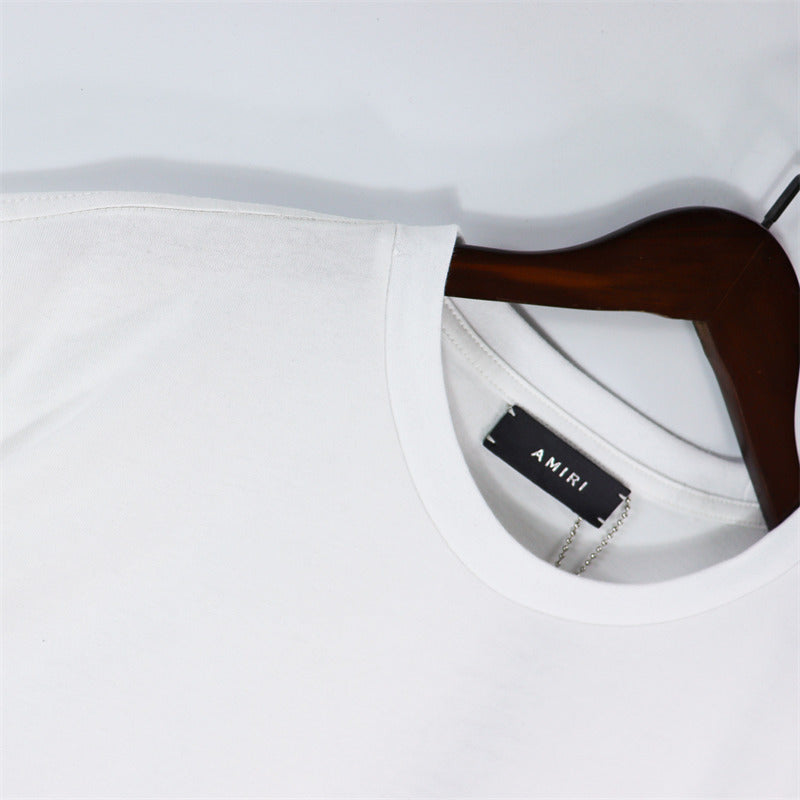 Amiri Fashion T-shirt And Shorts Suit