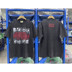 VTG T Shirts Men Creative Pure Cotton High-Street Fashion