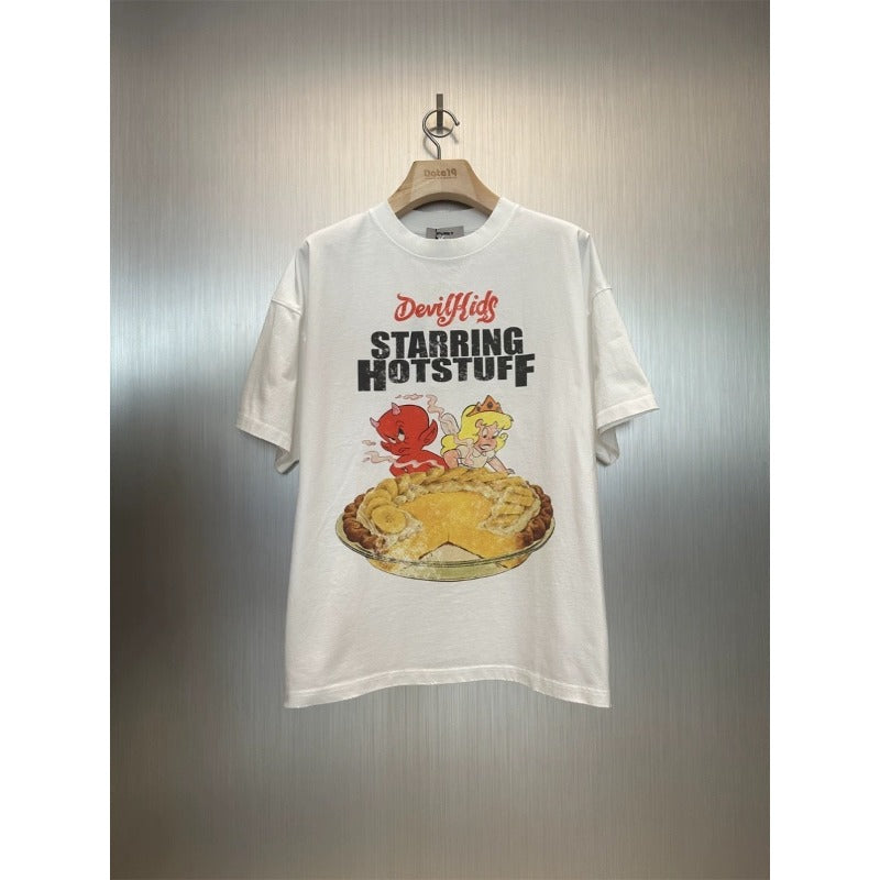 VTG T Shirts Men Creative Pure Cotton High-Street Fashion