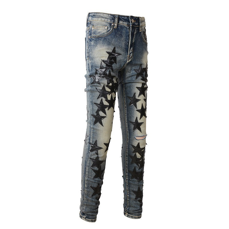 Men Trendy Jeans High-street trendy apparel