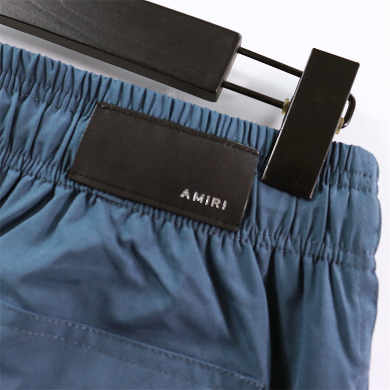 Amiri Fashion T-shirt And Shorts Suit