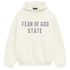 ESSENTIALS FOG STATE LOGO HOODIE WHITE FW24