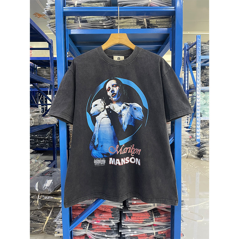 VTG T Shirts Men Creative Pure Cotton High-Street Fashion