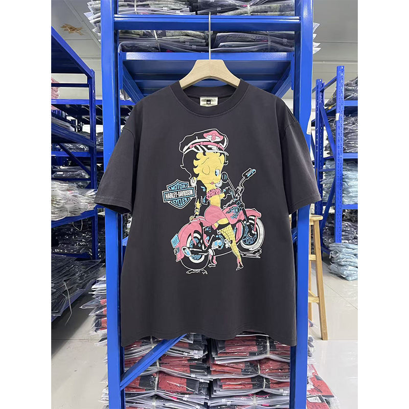 VTG T Shirts Men Creative Pure Cotton High-Street Fashion