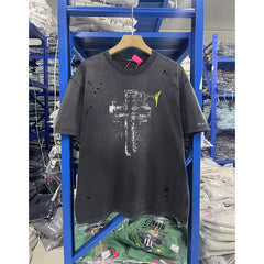 VTG T Shirts Men Creative Pure Cotton High-Street Fashion
