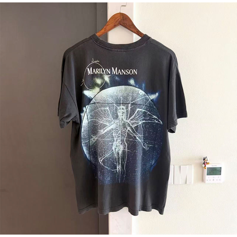 VTG T Shirts Men Creative Pure Cotton High-Street Fashion