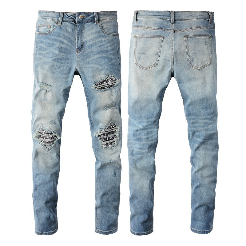 Men Trendy Jeans High-street trendy apparel