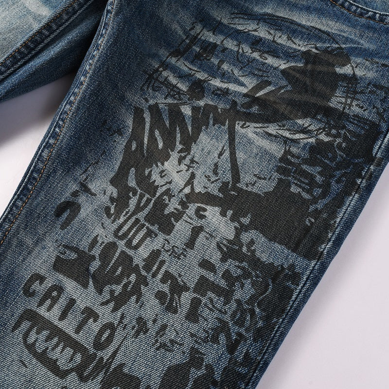 Men Trendy Jeans High-street trendy apparel