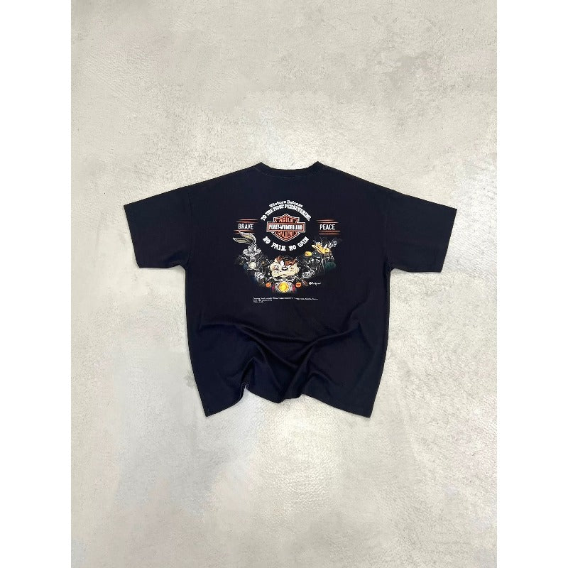 VTG T Shirts Men Creative Pure Cotton High-Street Fashion