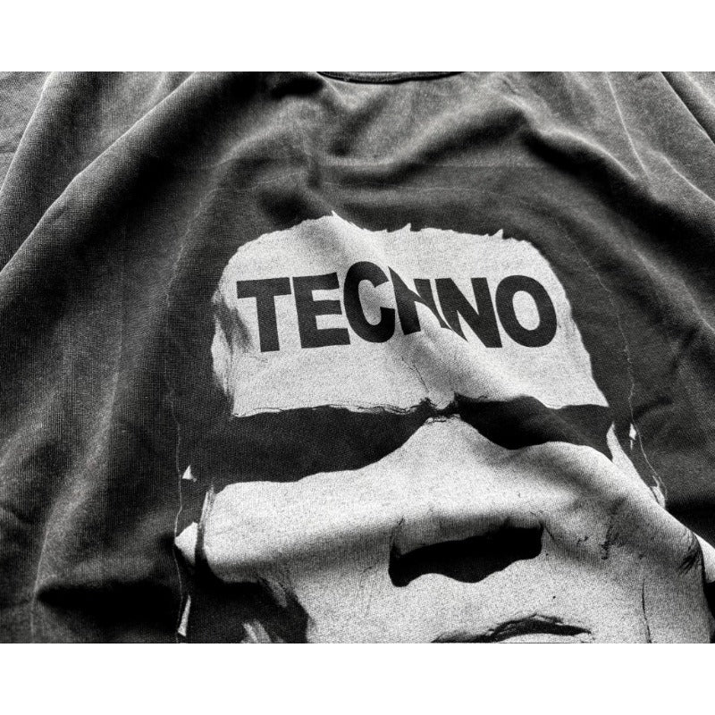 VTG T Shirts Men Creative Pure Cotton High-Street Fashion