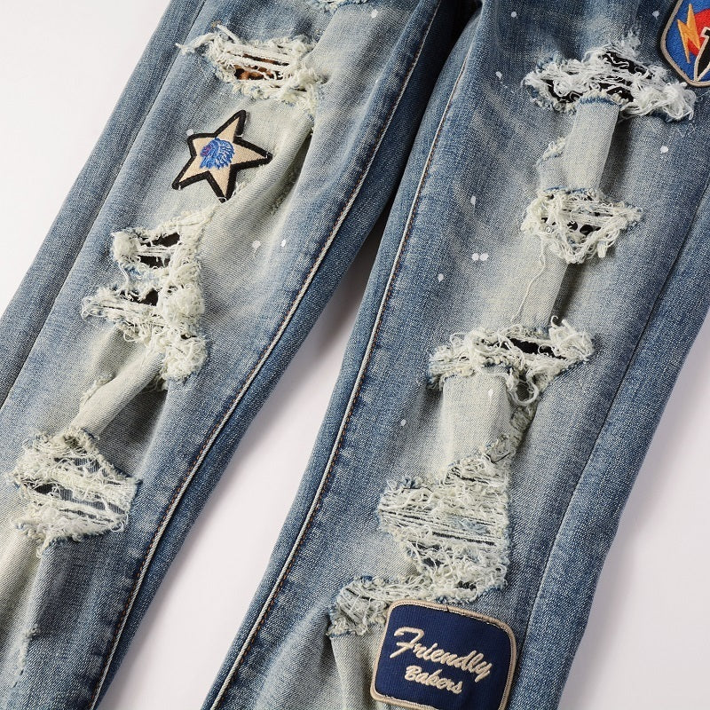 Men Trendy Jeans High-street trendy apparel