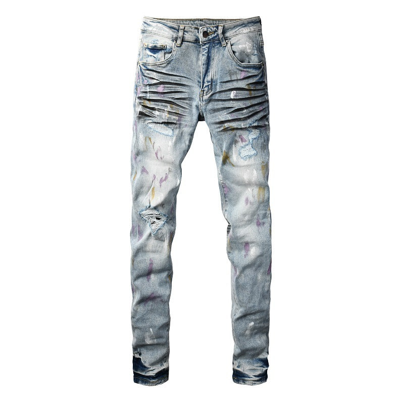 Men Trendy Jeans High-street trendy apparel
