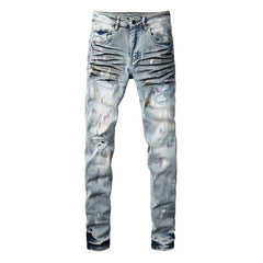 Men Trendy Jeans High-street trendy apparel