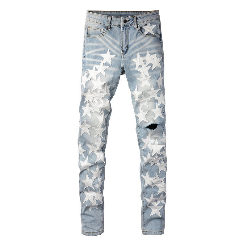 Men Trendy Jeans High-street trendy apparel
