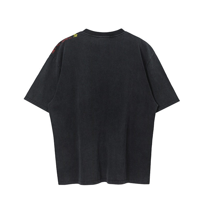 VTG T Shirts Men Creative Pure Cotton High-Street Fashion