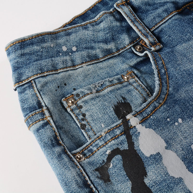 Men Trendy Jeans High-street trendy apparel
