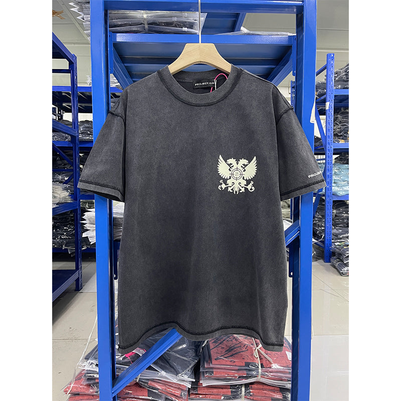 VTG T Shirts Men Creative Pure Cotton High-Street Fashion