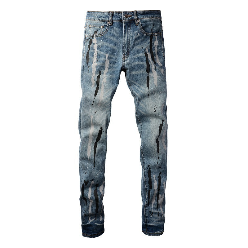 Men Trendy Jeans High-street trendy apparel