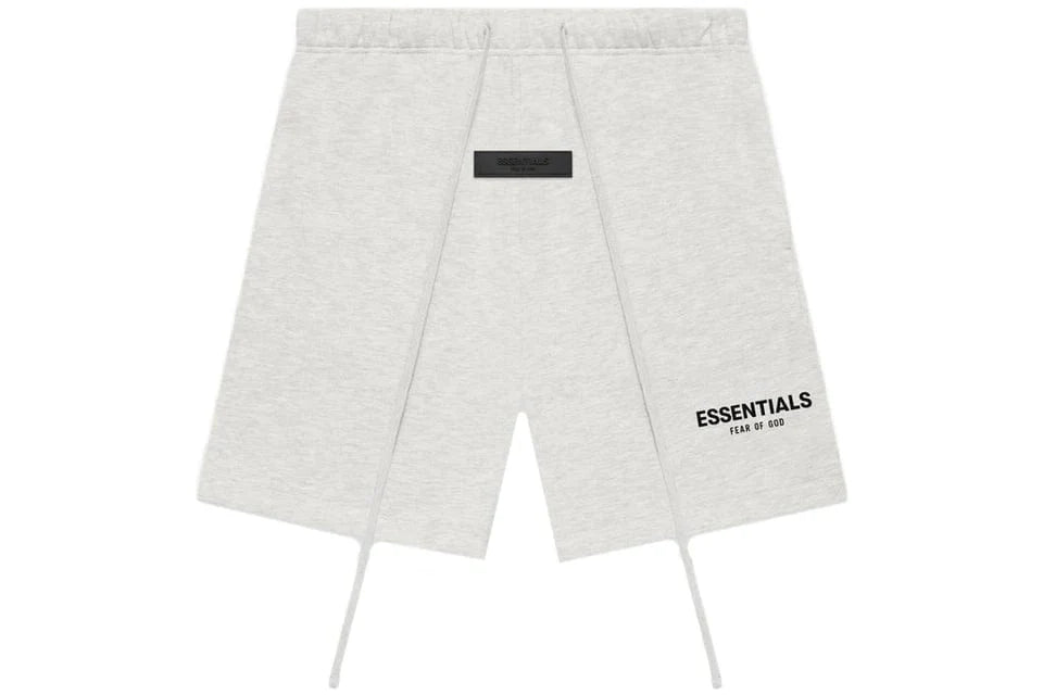 ESSENTIALS FOG SWEAT SHORTS LIGHT HEATHER OATMEAL SS22